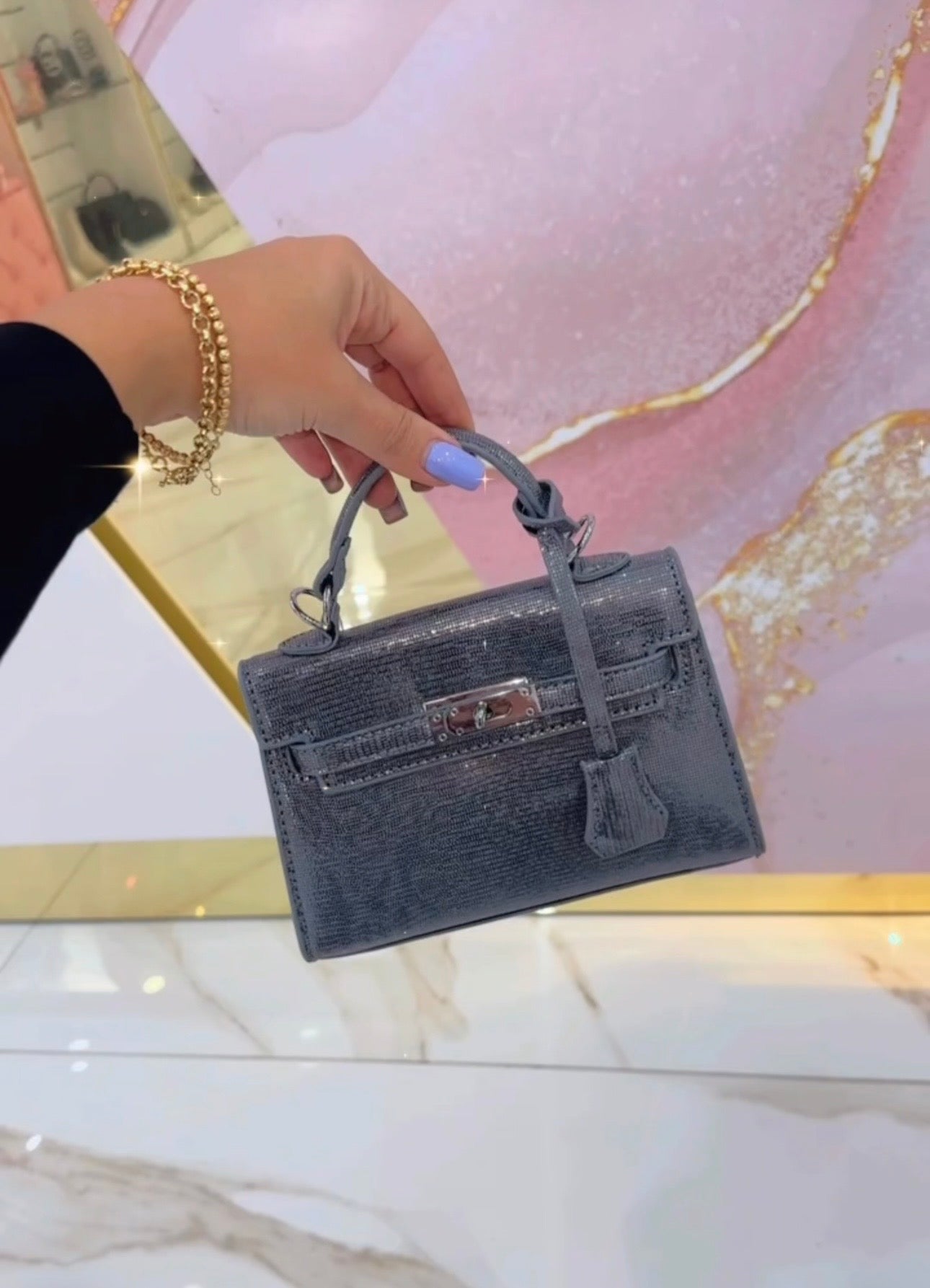 Mini Birk Argento Scuro