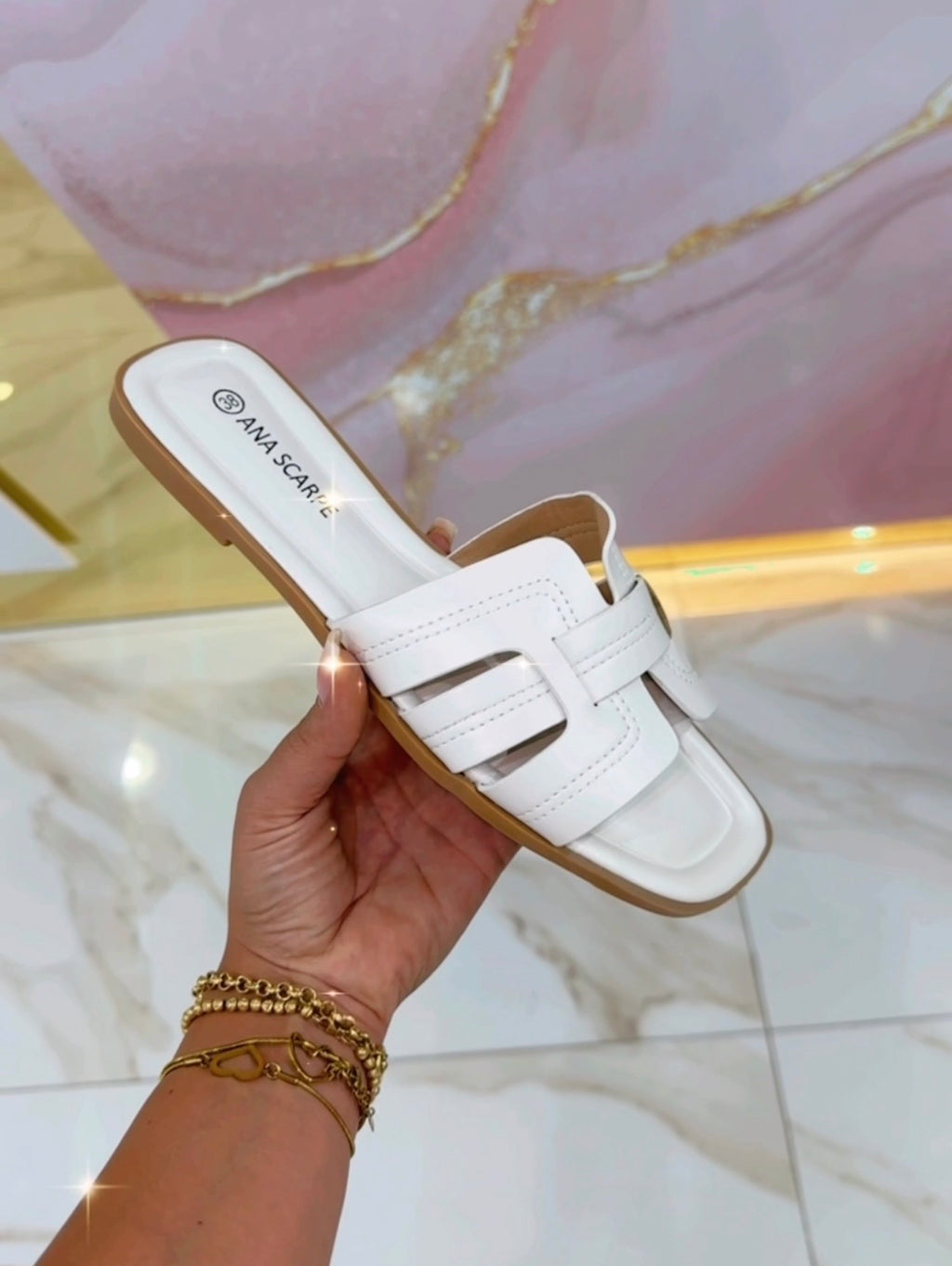 Ciabatte Hermes Bianche