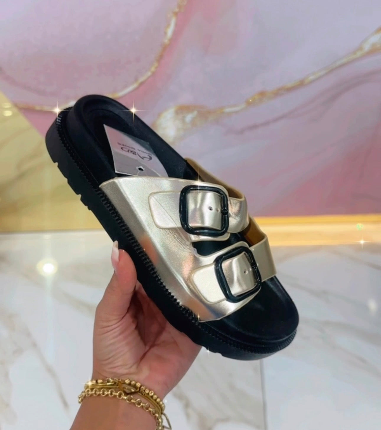 Ciabatte Birk Oro