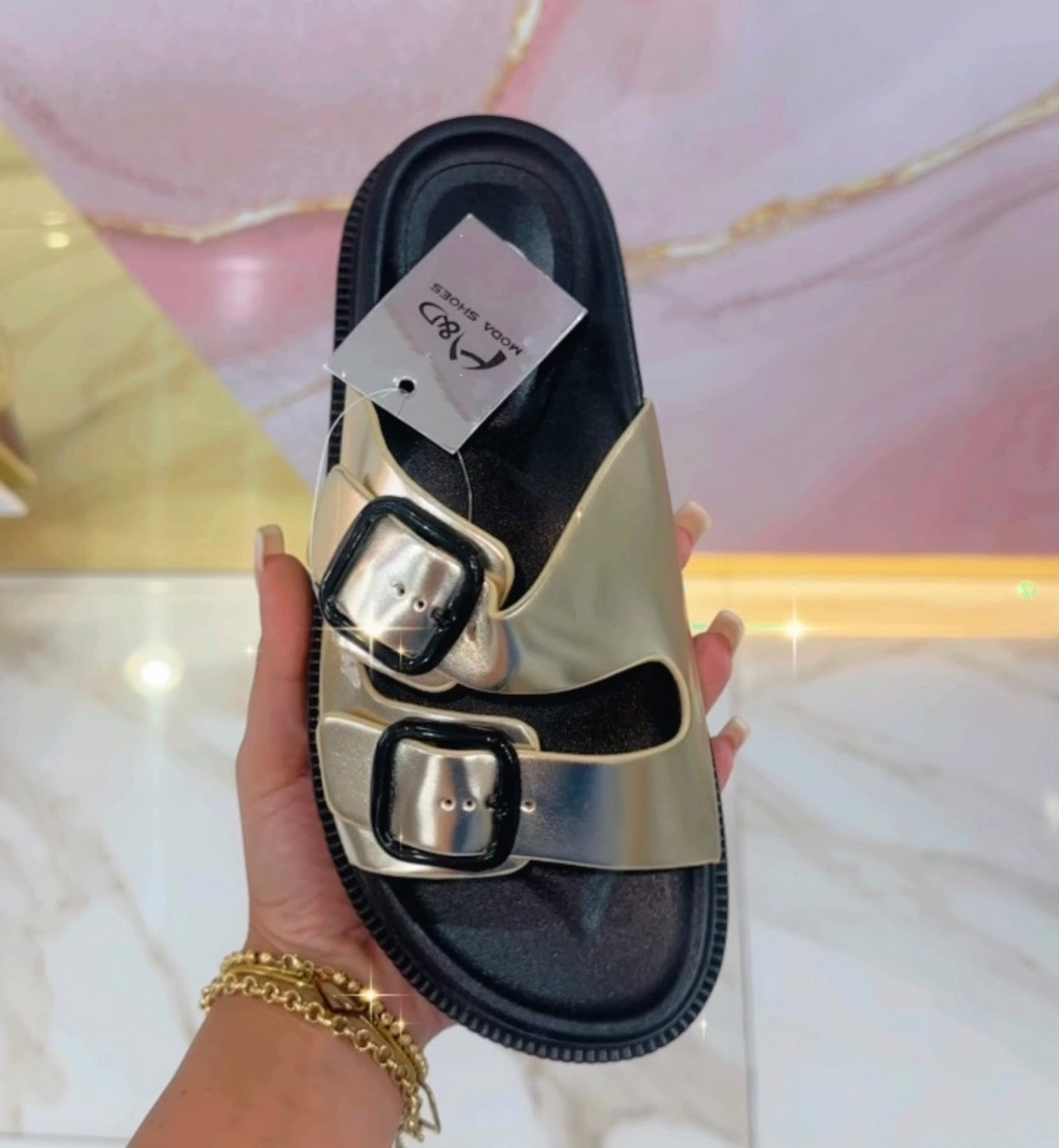 Ciabatte Birk Oro