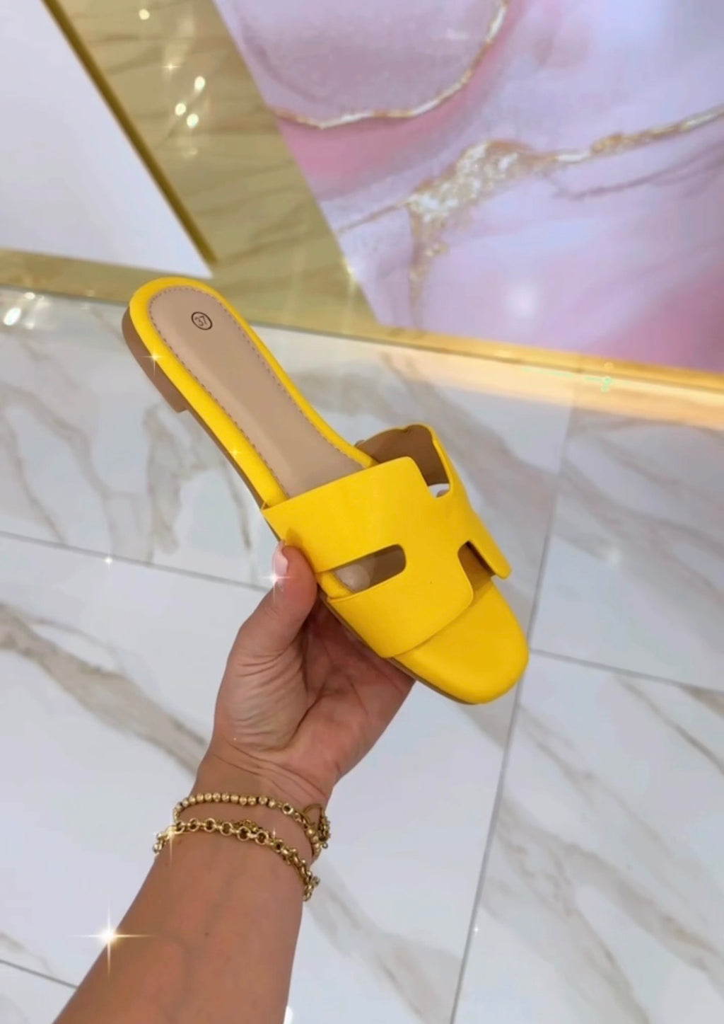 Ciabatte Hermès Gialle