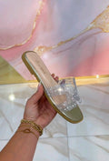 Ciabatte Hermès Oro Trasparente