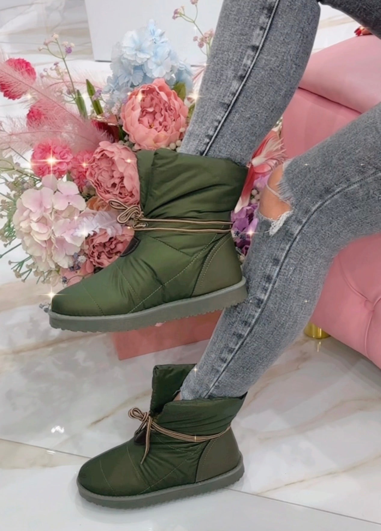 Stivaletto Verde Militare