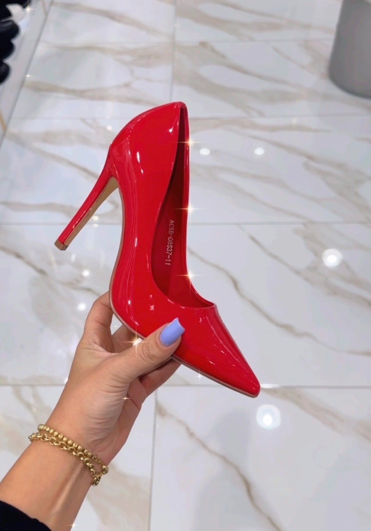 Décolleté Rosso in Vernice