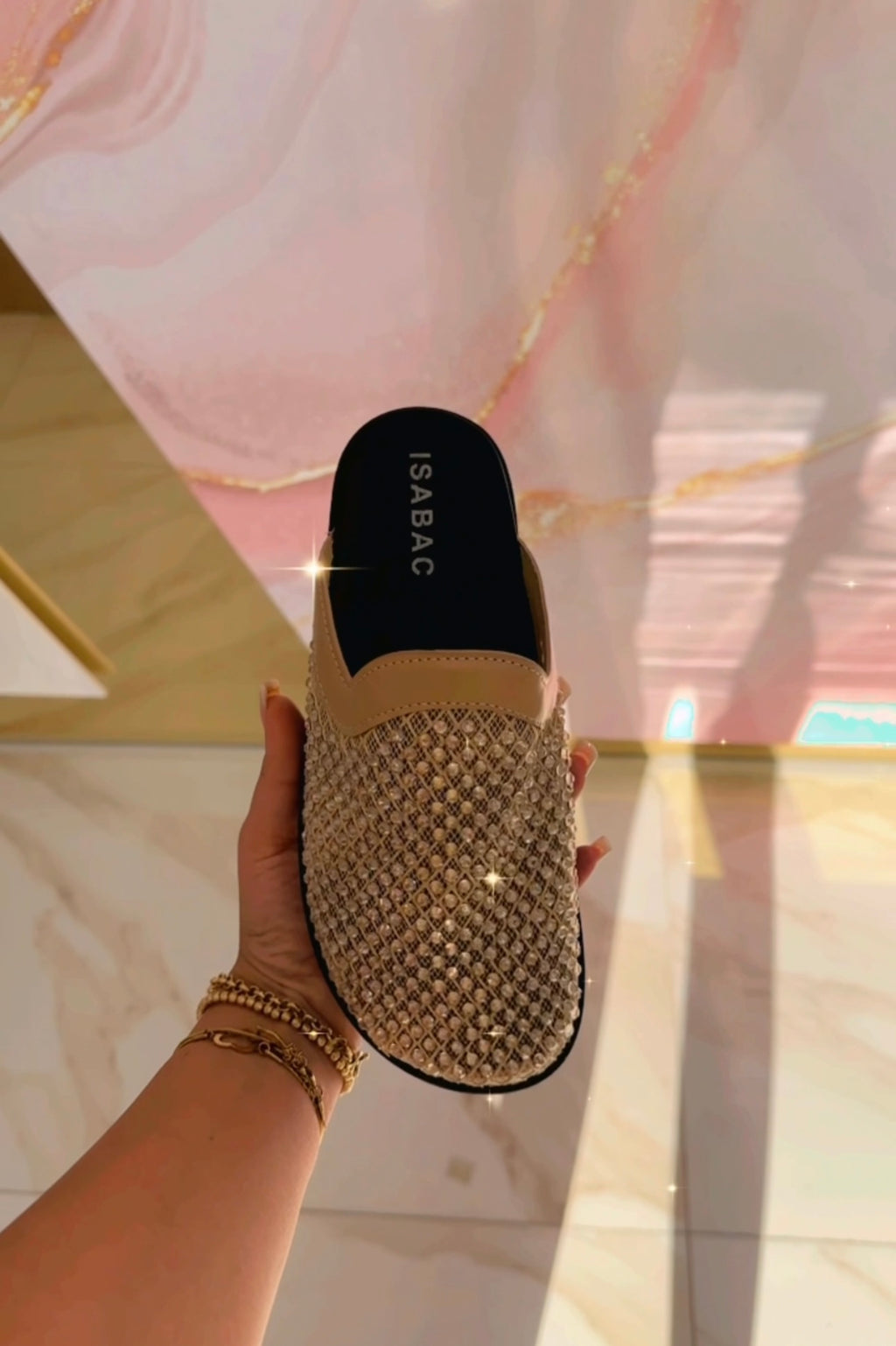 Ciabatte Birk Aura Gold