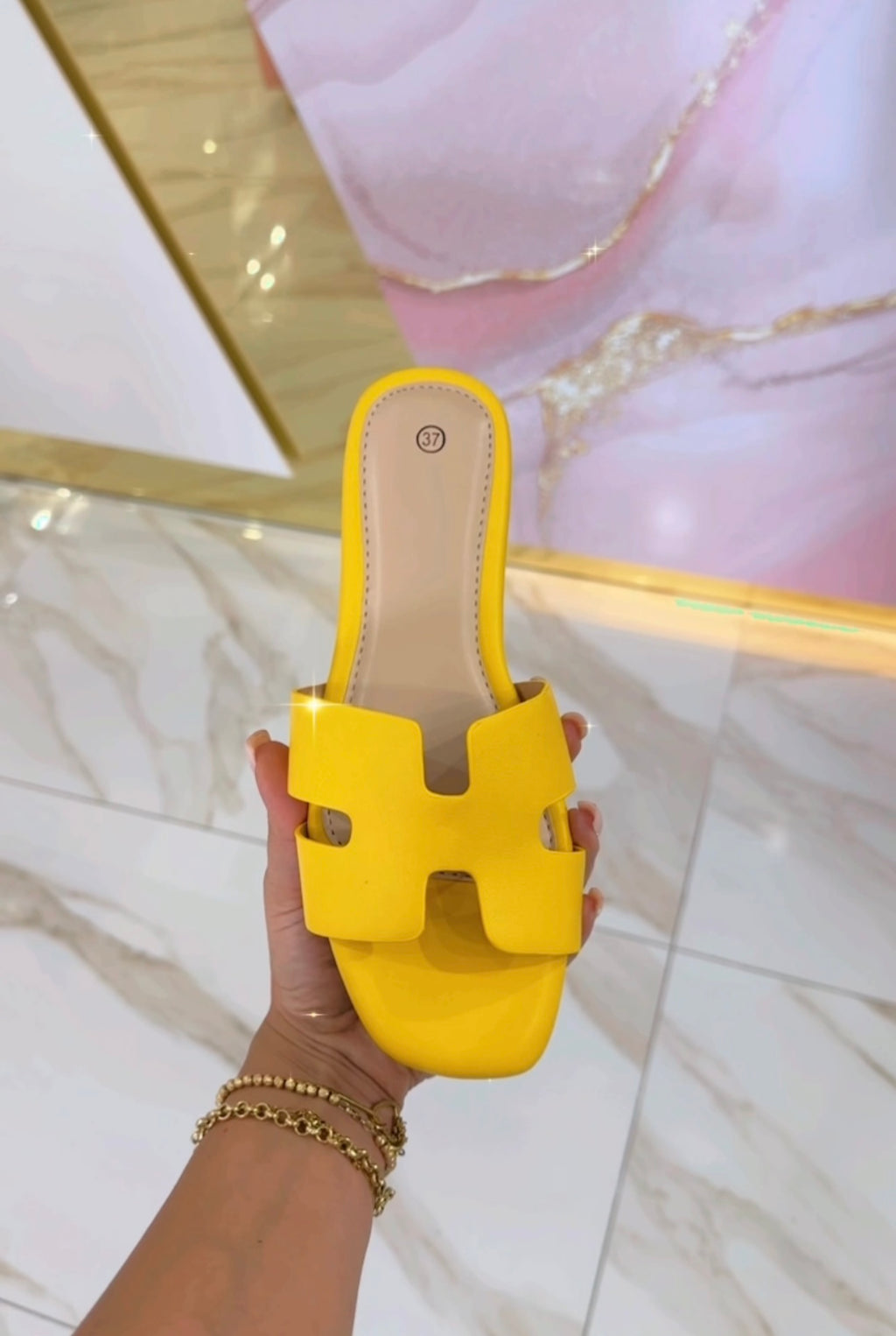 Ciabatte Hermès Gialle