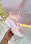Sneakers Pink Collo Alto