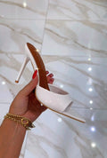 Sandali Bianchi in Vernice