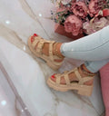 Sandali Platform Beige