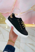 Sneakers Nere e Oro