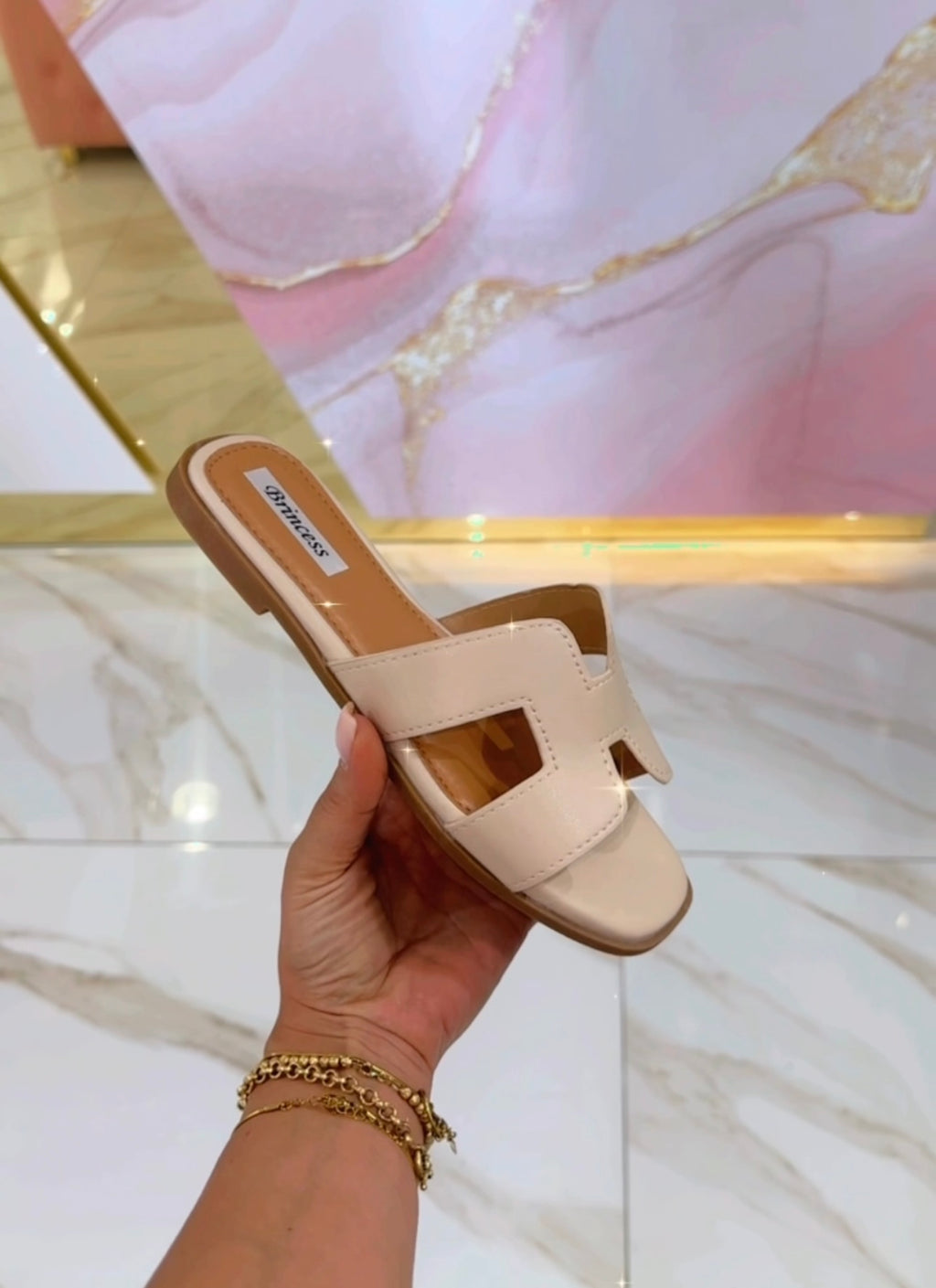 Ciabatte Hermès Beige