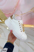 Sneakers Bianche e Oro