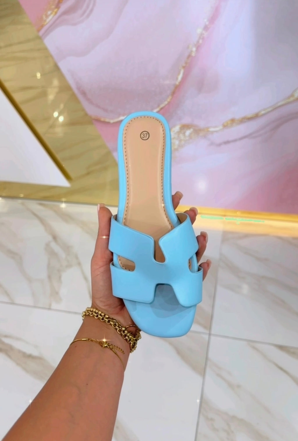 Ciabatte Hermès Azzurre