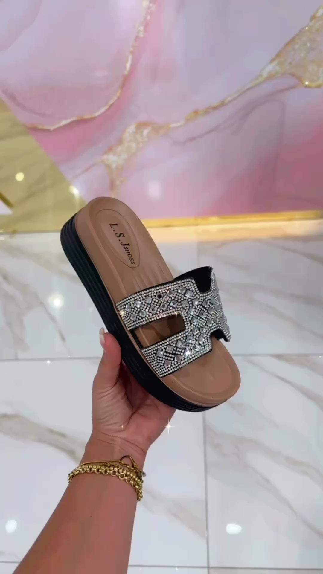 Ciabatte Hermès Platform Nere