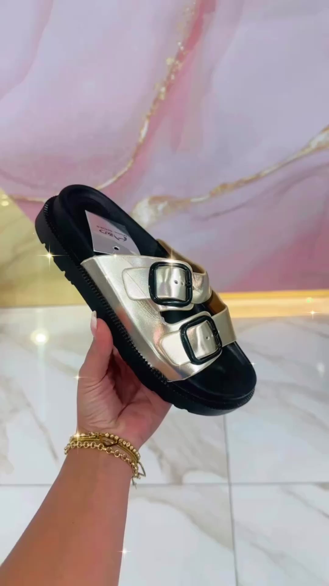 Ciabatte Birk Oro